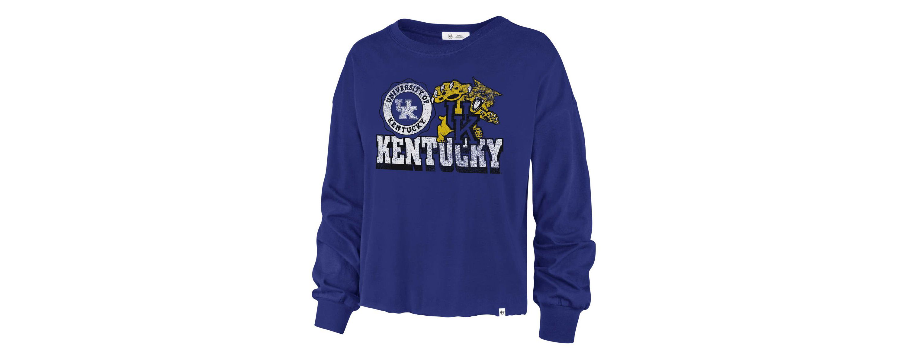 NCAA Kentucky Wildcats Bottom Line Parkway Long Sleeve High Waist T-Shirt