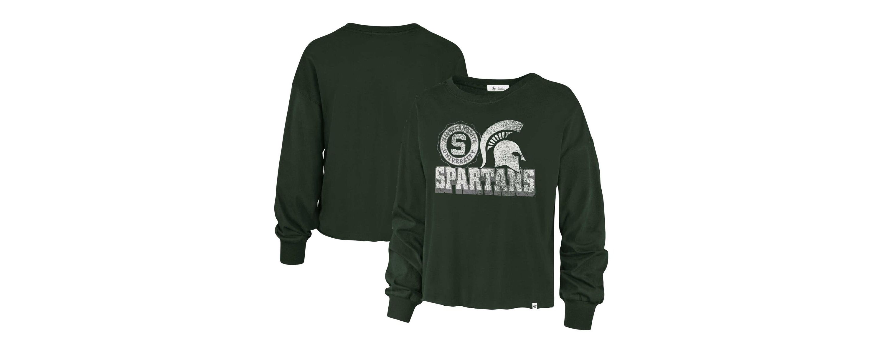 NCAA Michigan State Spartans Bottom Line Parkway Long Sleeve High Waist T-Shirt