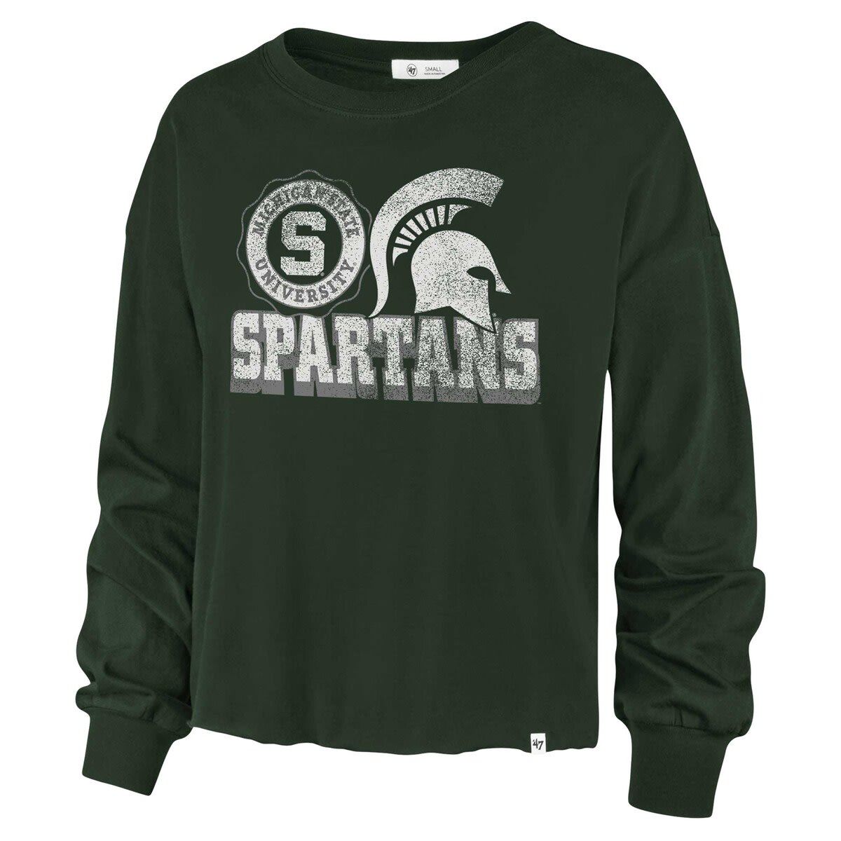NCAA Michigan State Spartans Bottom Line Parkway Long Sleeve High Waist T-Shirt