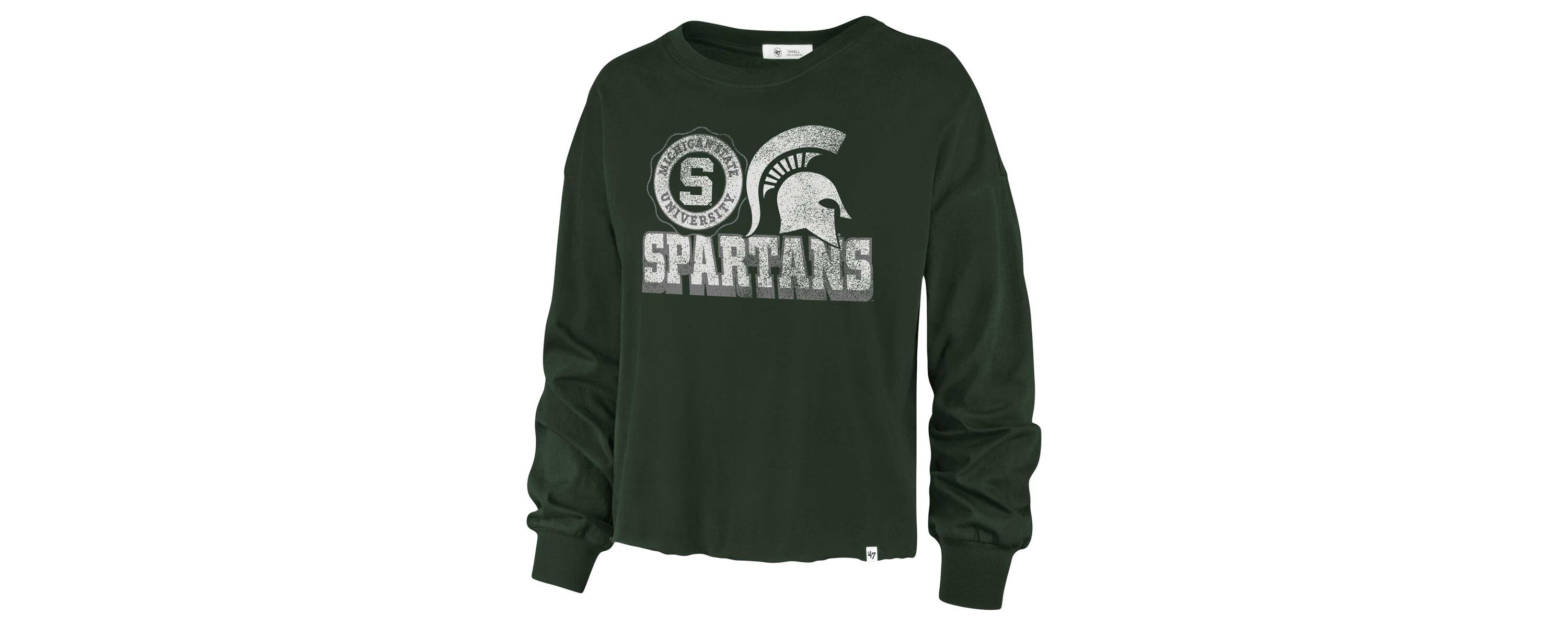 NCAA Michigan State Spartans Bottom Line Parkway Long Sleeve High Waist T-Shirt