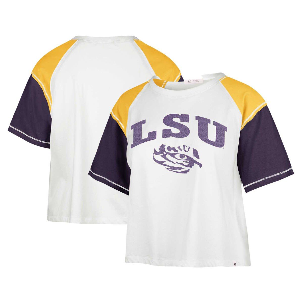NCAA LSU Tigers Serenity Gia Cropped T-Shirt