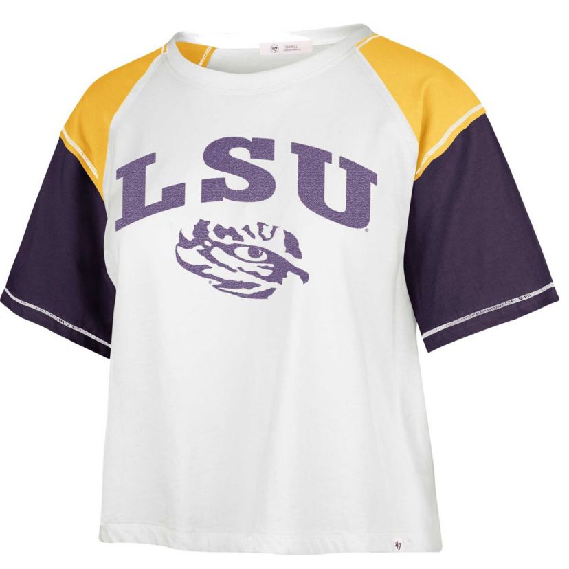 NCAA LSU Tigers Serenity Gia Cropped T-Shirt