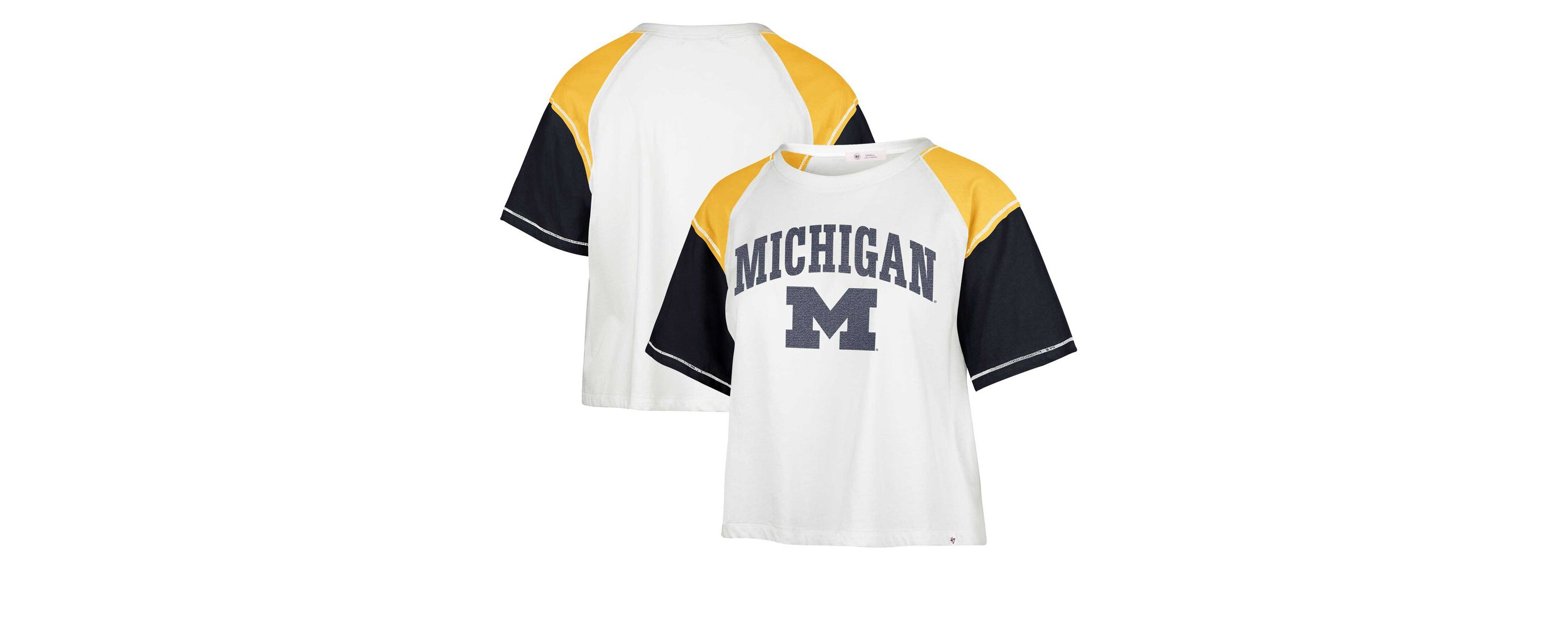 NCAA Michigan Wolverines Serenity Gia Cropped T-Shirt