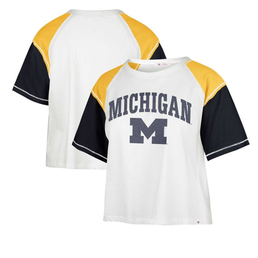 NCAA Michigan Wolverines Serenity Gia Cropped T-Shirt