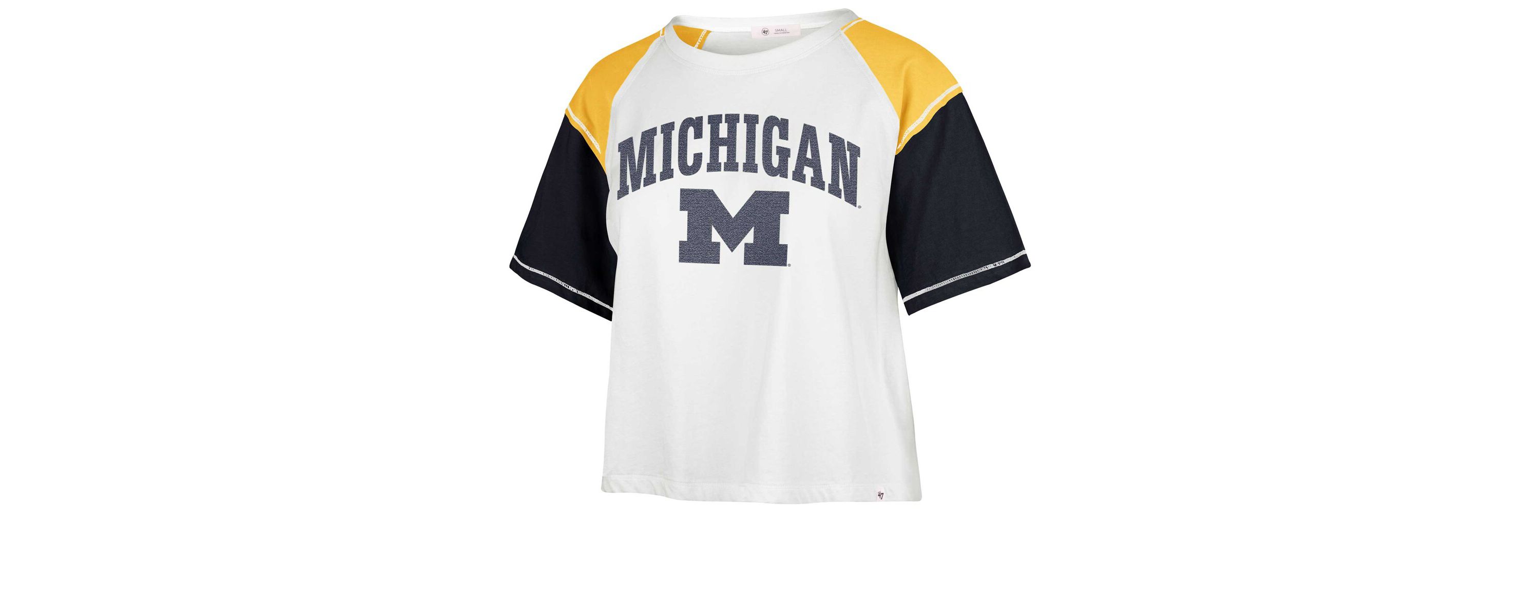NCAA Michigan Wolverines Serenity Gia Cropped T-Shirt