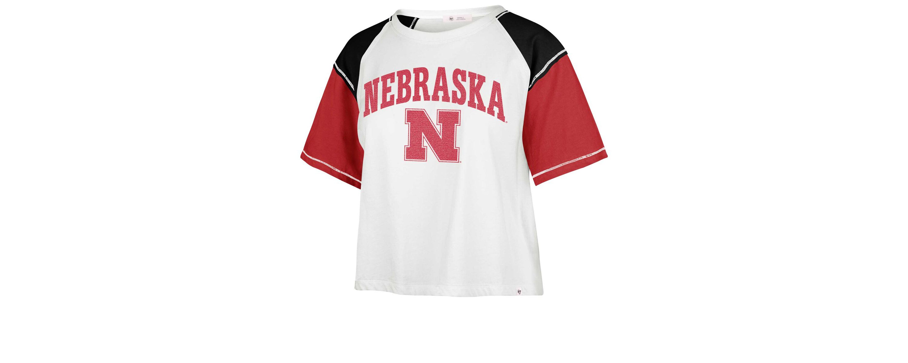 NCAA Nebraska Huskers Serenity Gia Cropped T-Shirt