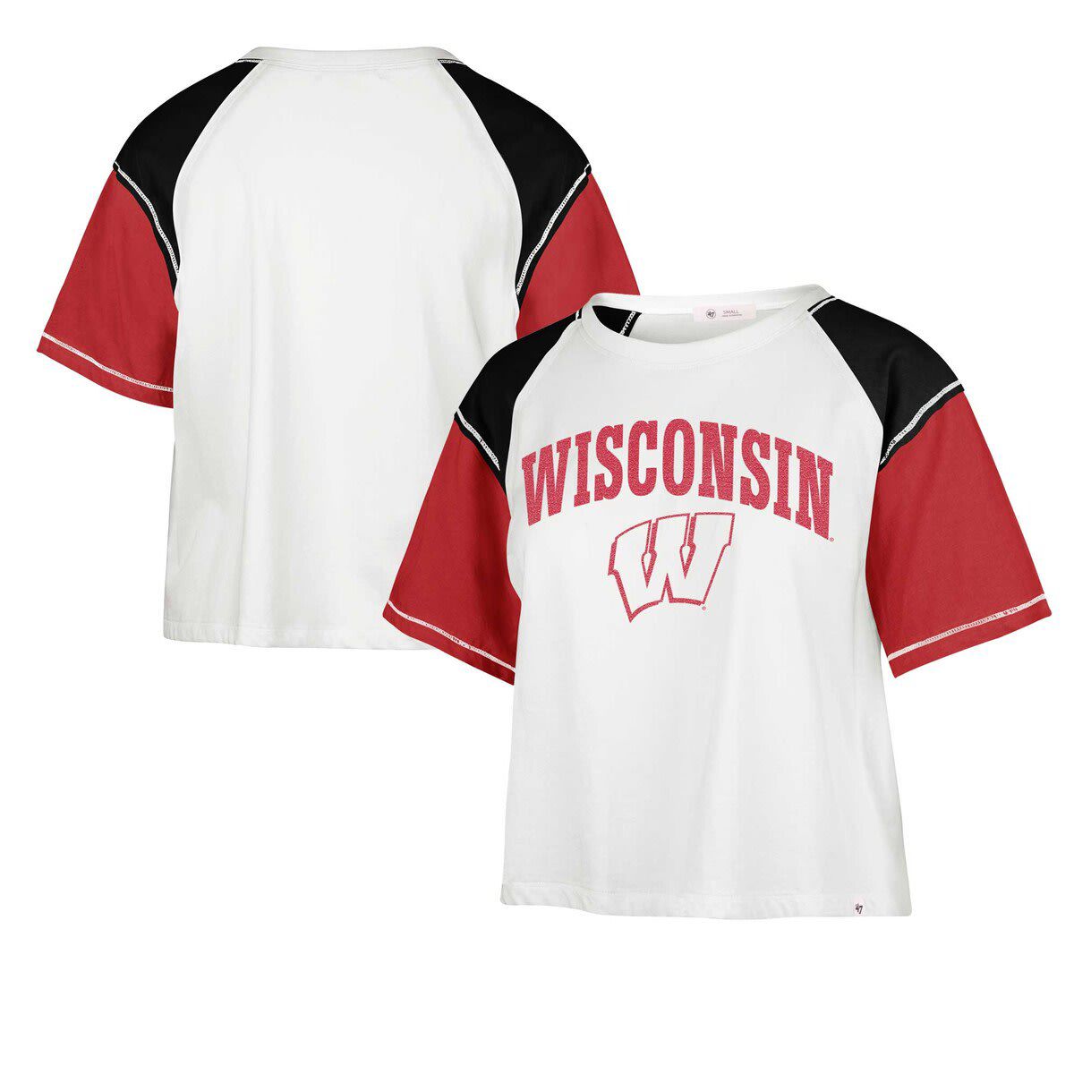 NCAA Wisconsin Badgers Serenity Gia Cropped T-Shirt