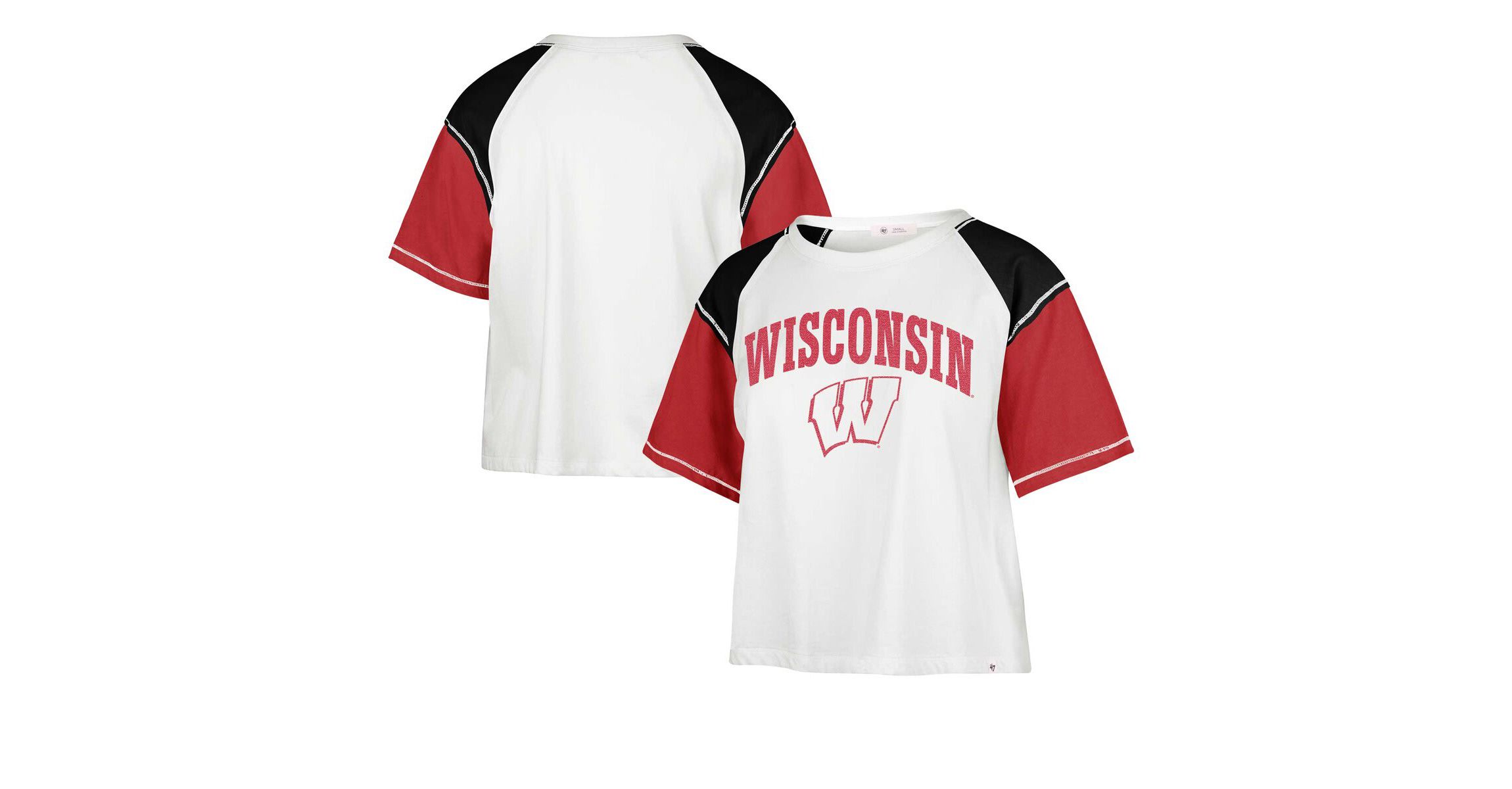 NCAA Wisconsin Badgers Serenity Gia Cropped T-Shirt
