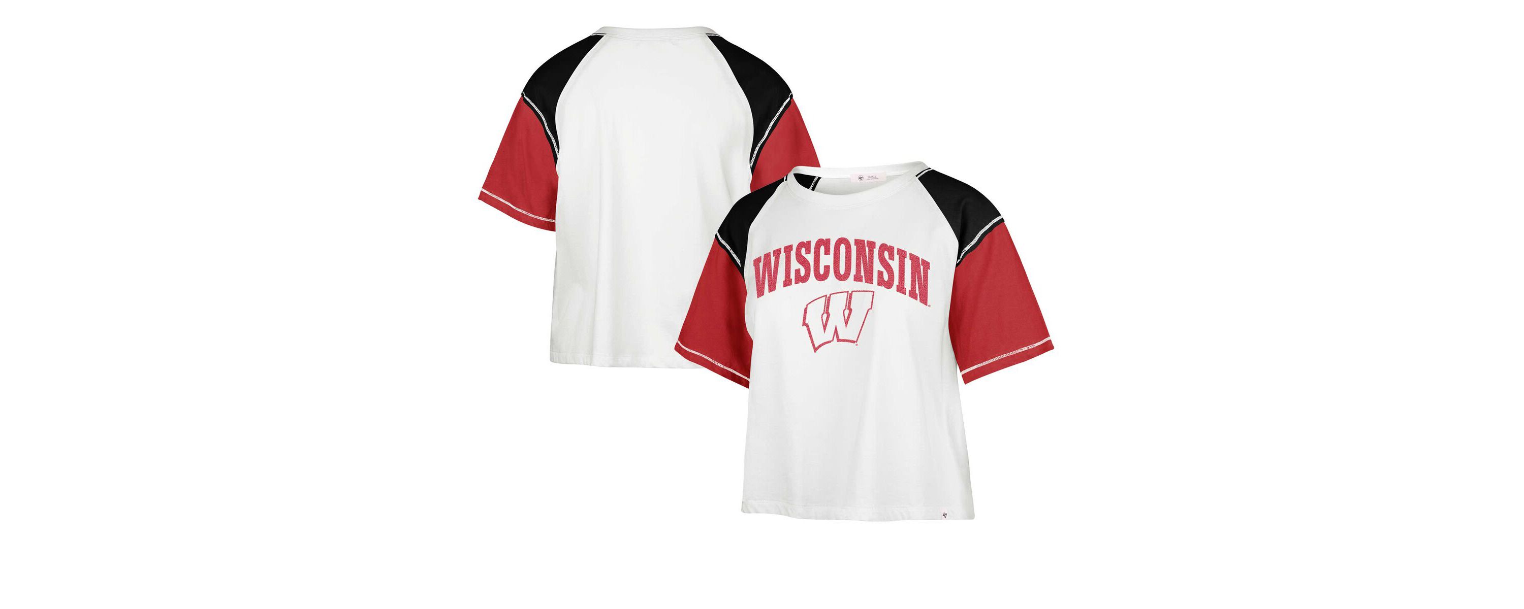 NCAA Wisconsin Badgers Serenity Gia Cropped T-Shirt