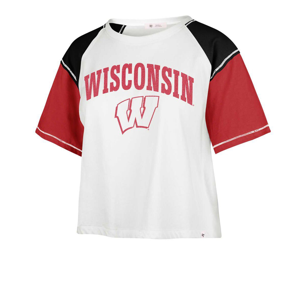 NCAA Wisconsin Badgers Serenity Gia Cropped T-Shirt