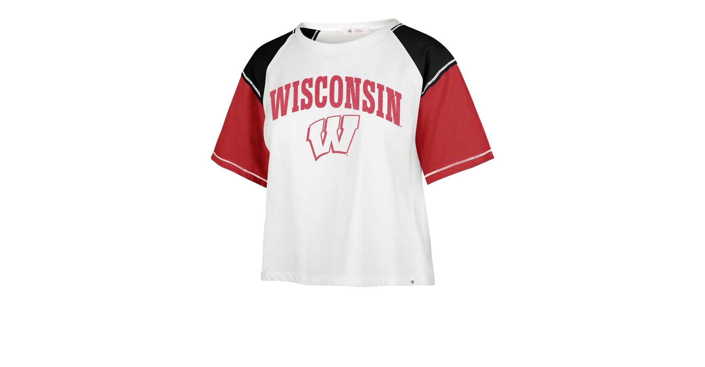 NCAA Wisconsin Badgers Serenity Gia Cropped T-Shirt