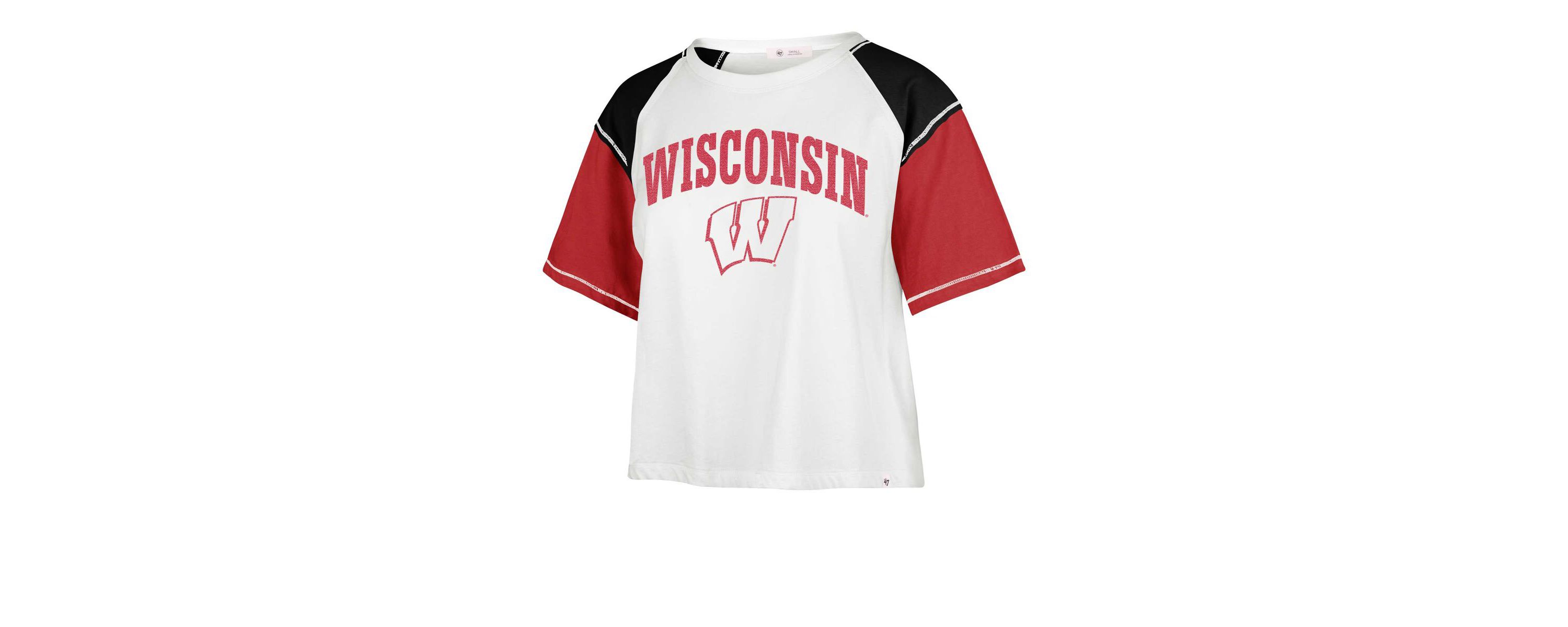 NCAA Wisconsin Badgers Serenity Gia Cropped T-Shirt