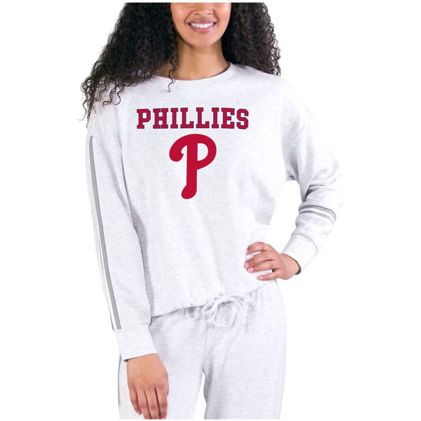 MLB Philadelphia Phillies Pendant French Terry Long Sleeve Top
