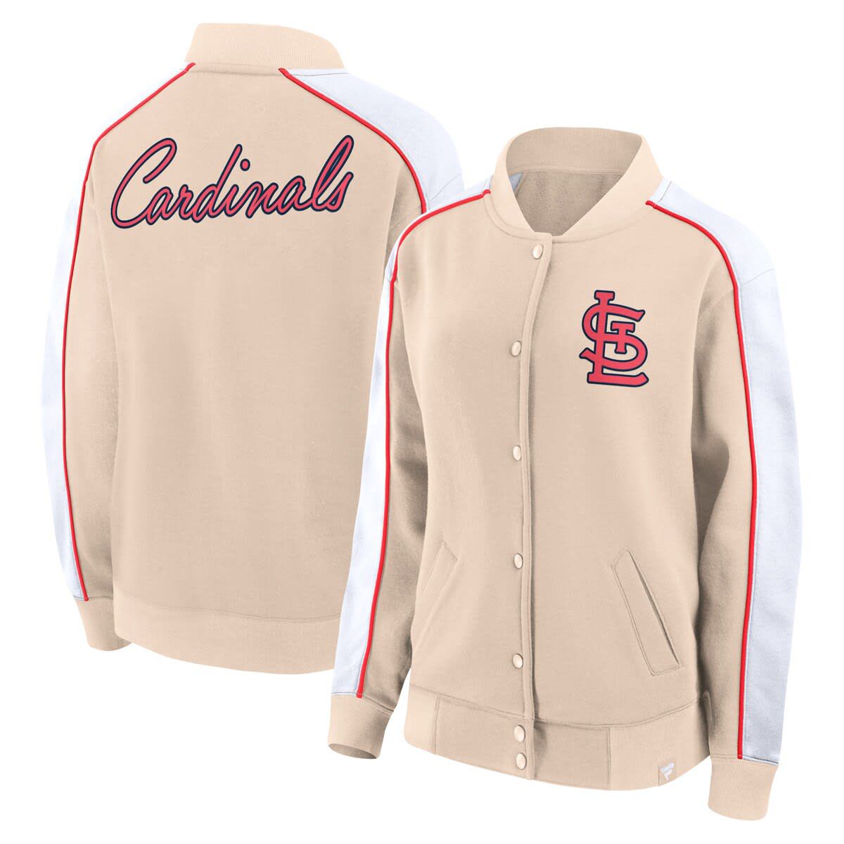MLB Fanatics St. Louis Cardinals Luxe Lounge Full-Snap Jacket