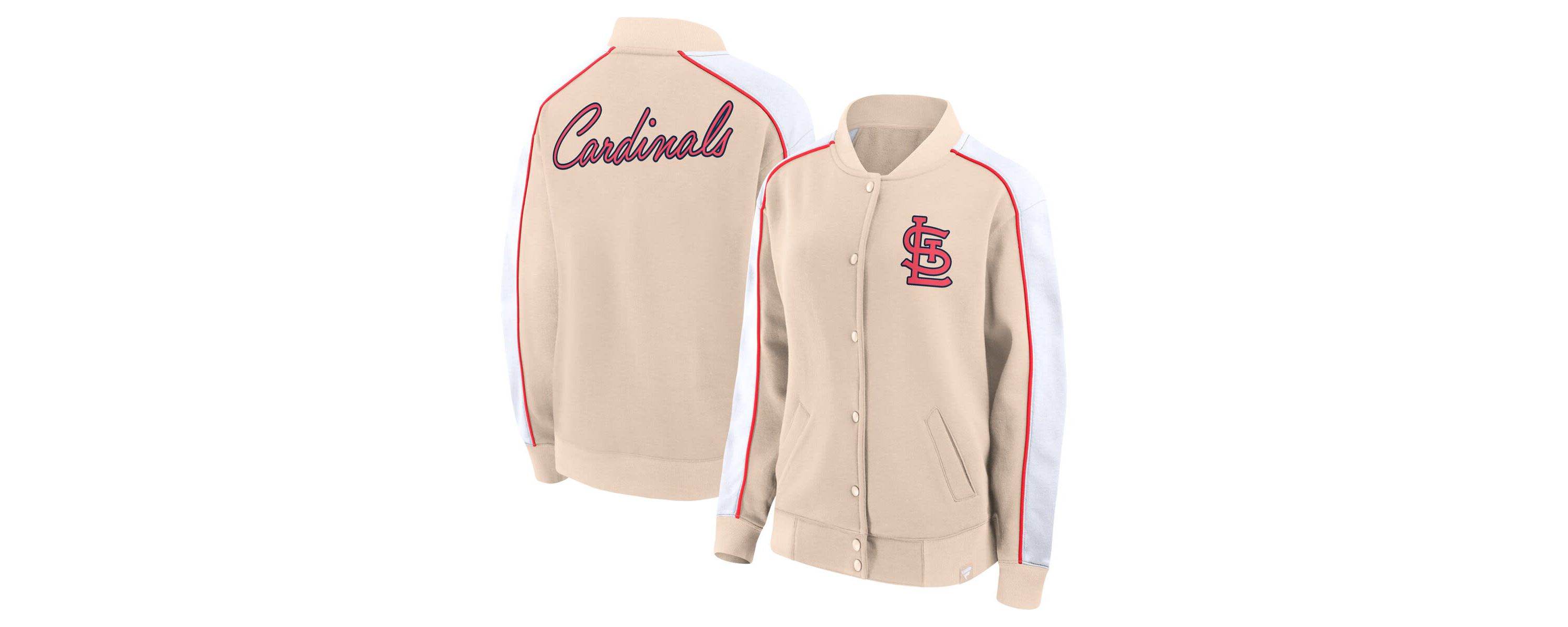 MLB Fanatics St. Louis Cardinals Luxe Lounge Full-Snap Jacket