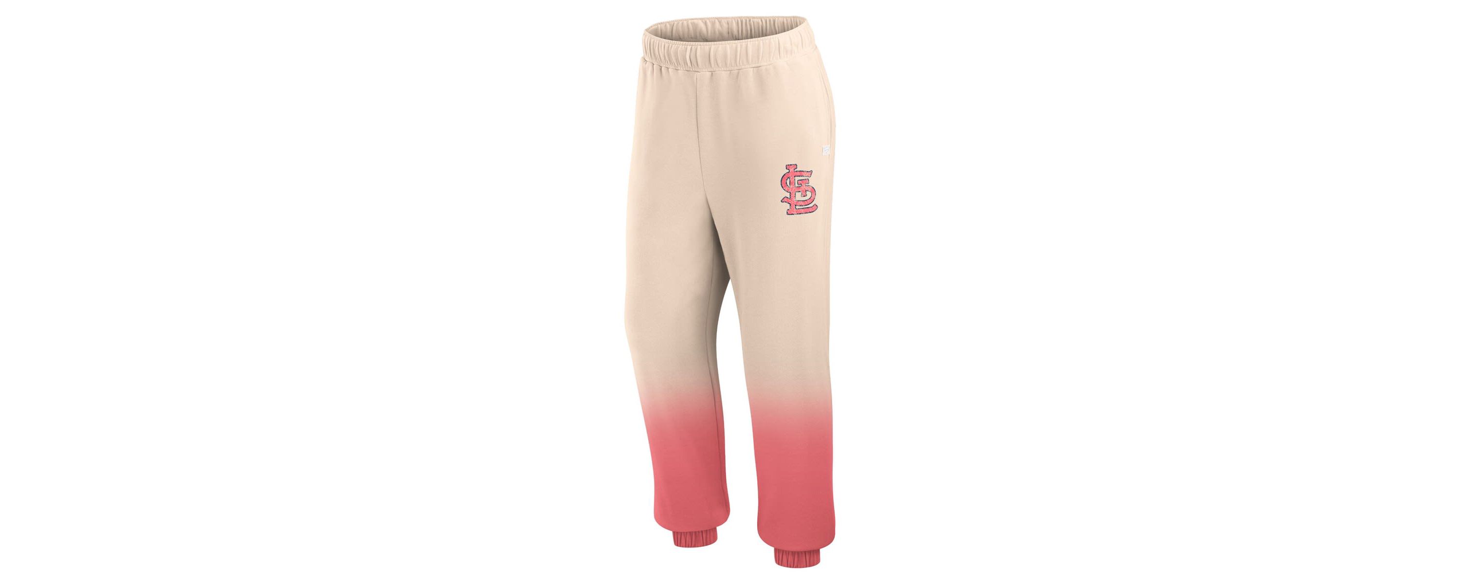 MLB Fanatics Tan/Red St. Louis Cardinals Luxe Ombre Lounge Pants