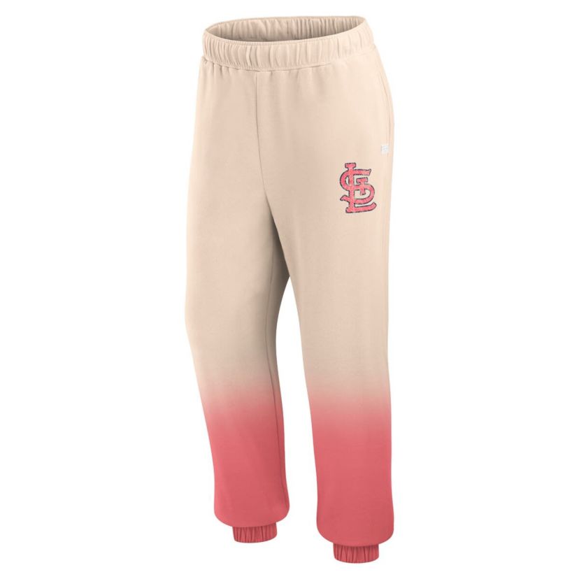 MLB Fanatics Tan/Red St. Louis Cardinals Luxe Ombre Lounge Pants