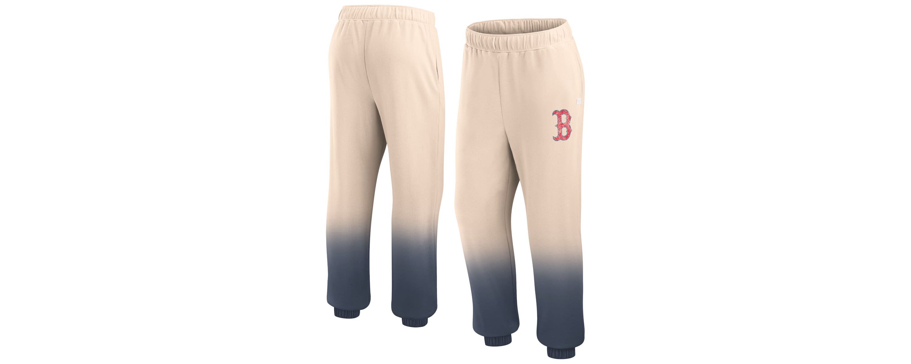 Boston Red Sox MLB Fanatics Tan/Navy Boston Sox Luxe Ombre Lounge Pants