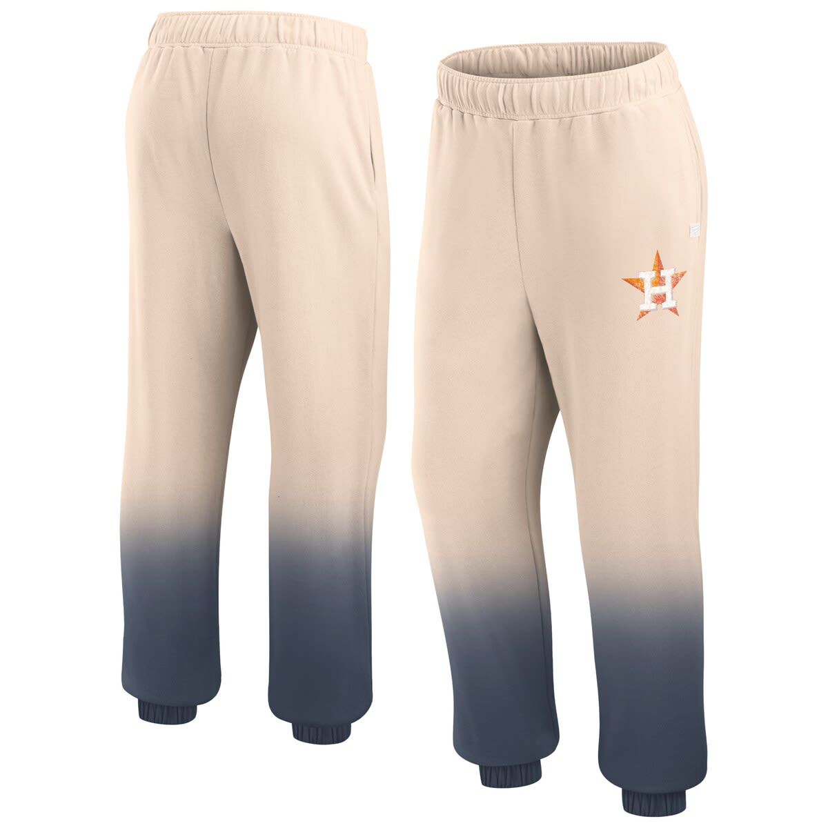 MLB Fanatics Tan/Navy Houston Astros Luxe Ombre Lounge Pants