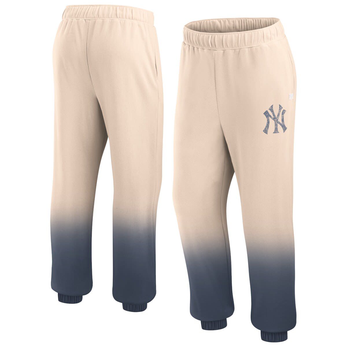 MLB Fanatics Tan/Navy New York Yankees Luxe Ombre Lounge Pants