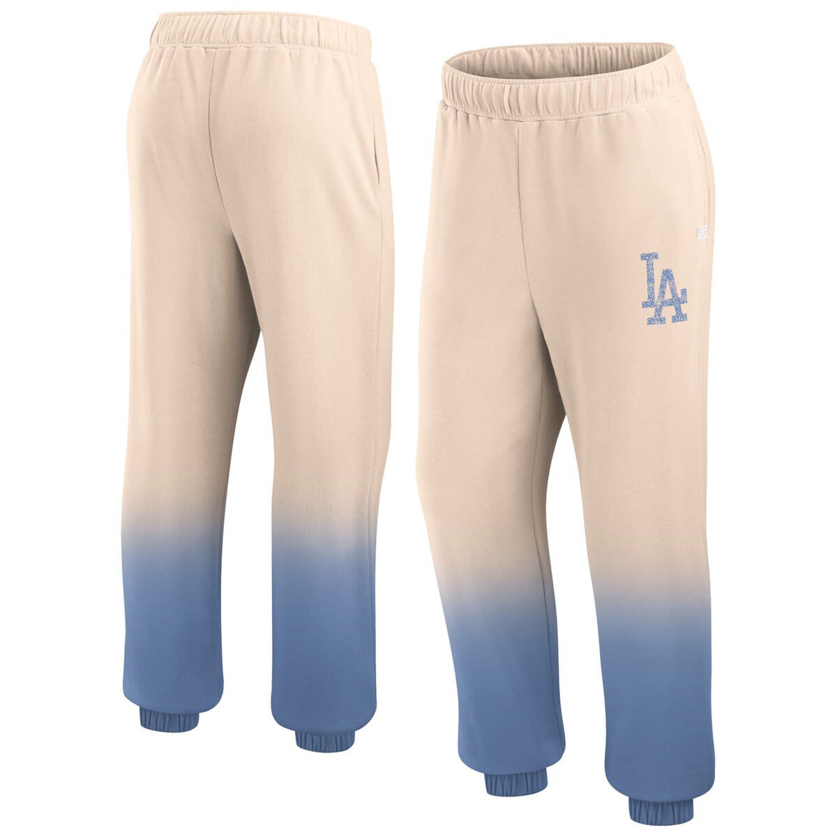 MLB Fanatics Tan/Royal Los Angeles Dodgers Luxe Ombre Lounge Pants