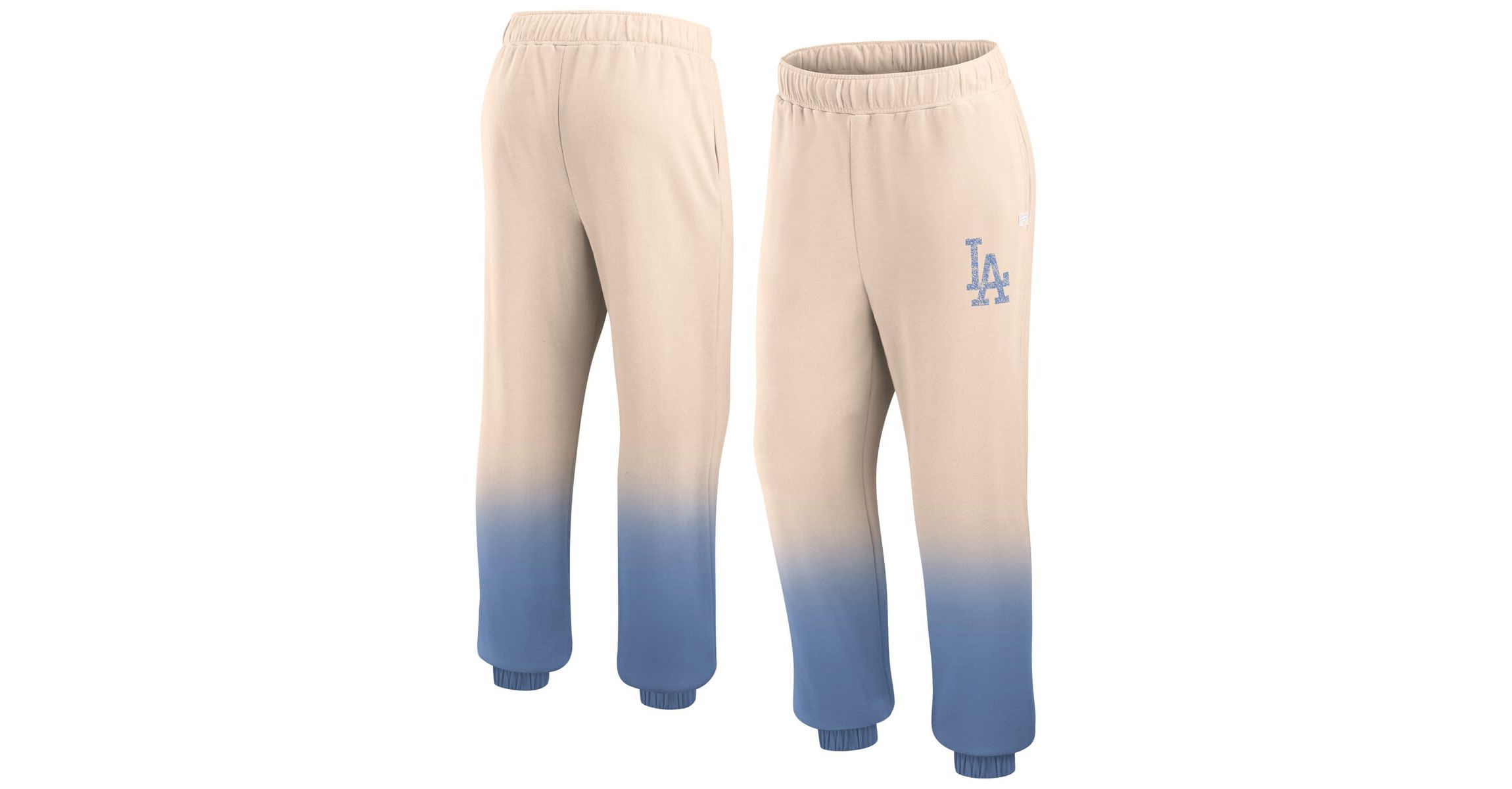 MLB Fanatics Tan/Royal Los Angeles Dodgers Luxe Ombre Lounge Pants