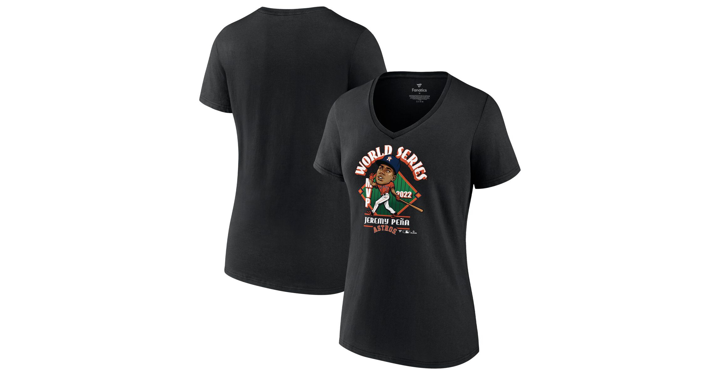 MLB Fanatics Jeremy Peña Houston Astros 2022 World Series s MVP Plus Size Name & Number T-Shirt