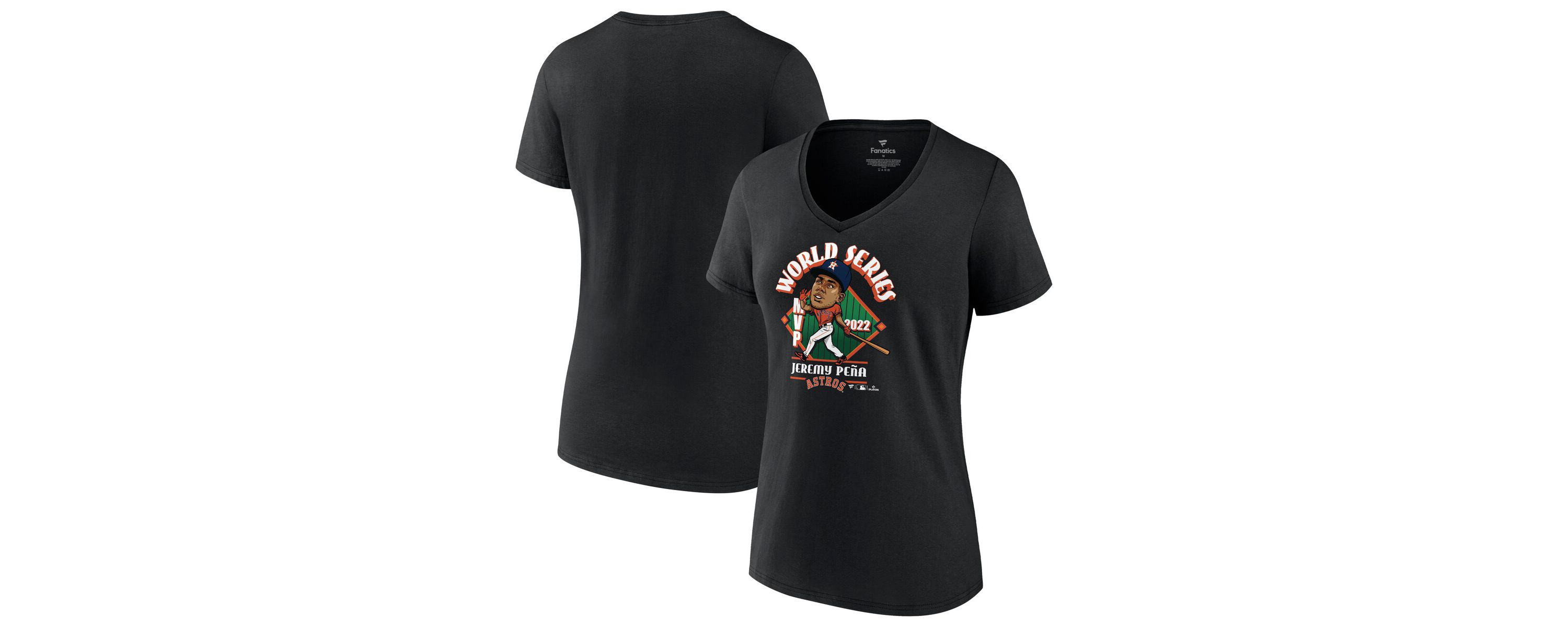 MLB Fanatics Jeremy Peña Houston Astros 2022 World Series s MVP Plus Size Name & Number T-Shirt