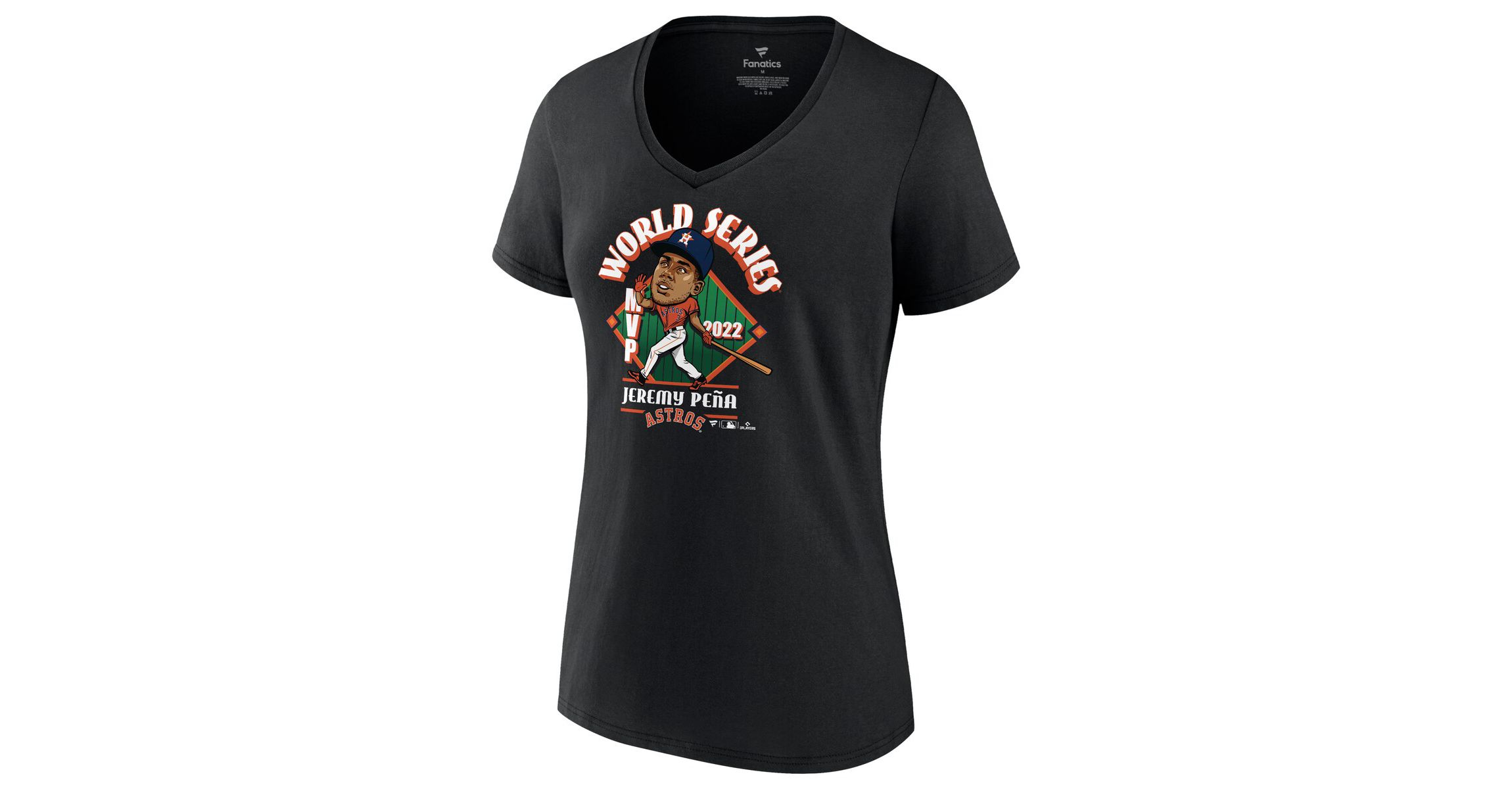 MLB Fanatics Jeremy Peña Houston Astros 2022 World Series s MVP Plus Size Name & Number T-Shirt
