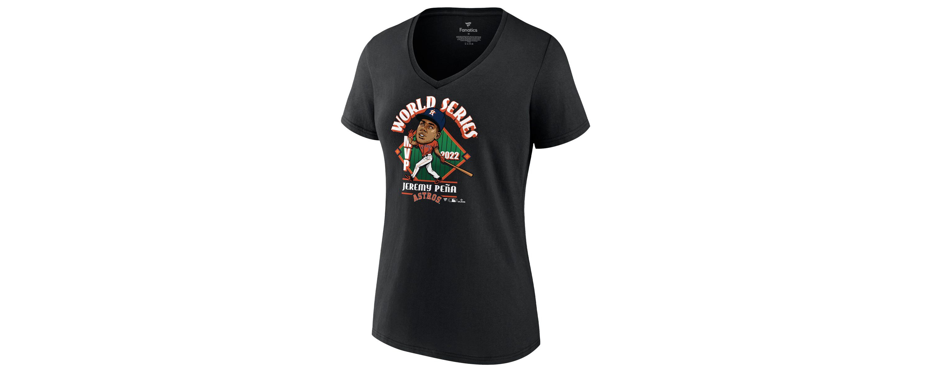 MLB Fanatics Jeremy Peña Houston Astros 2022 World Series s MVP Plus Size Name & Number T-Shirt