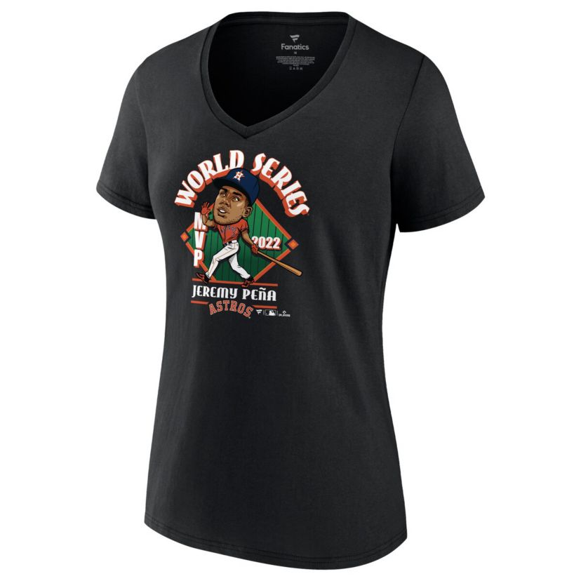 MLB Fanatics Jeremy Peña Houston Astros 2022 World Series s MVP Plus Size Name & Number T-Shirt