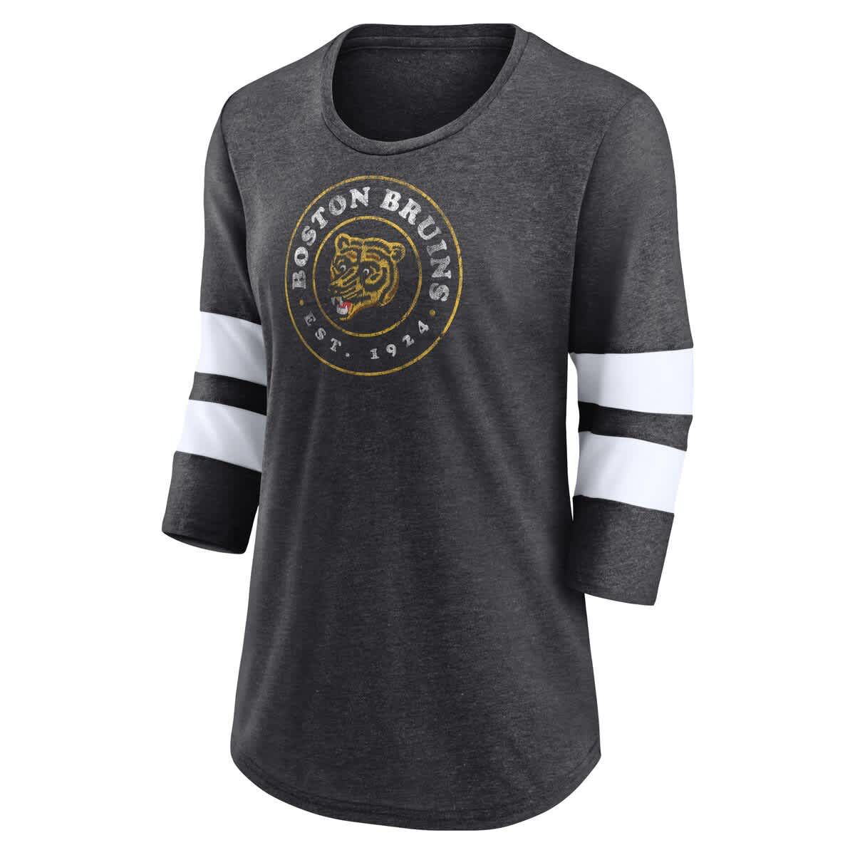 NHL Fanatics One Timer Tri-Blend Scoop Neck 3/4-Sleeve T-Shirt