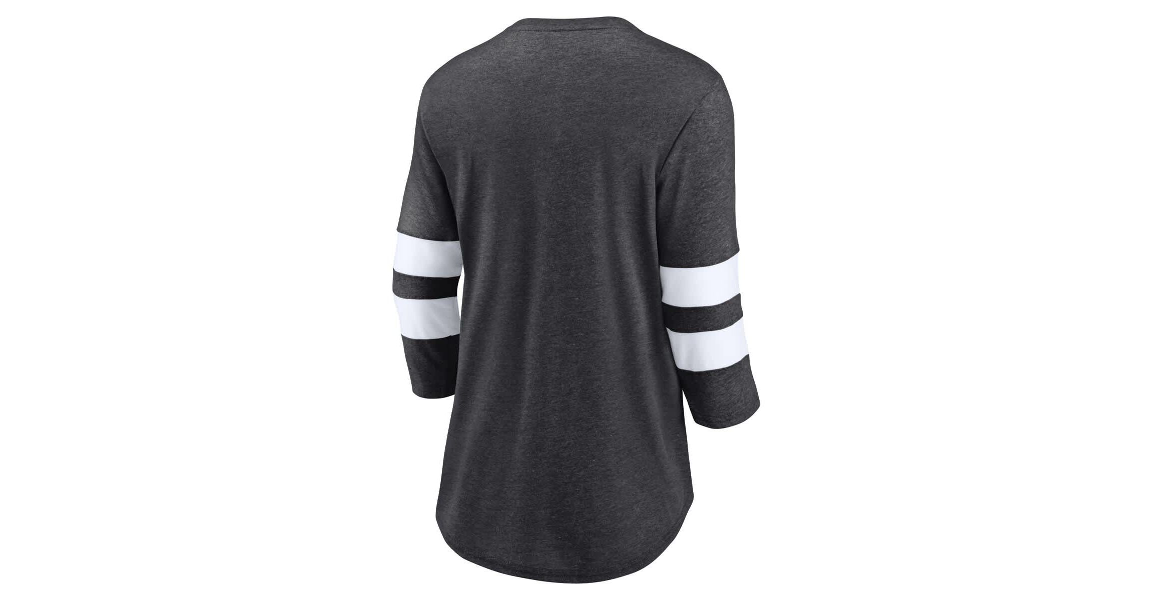 NHL Fanatics One Timer Tri-Blend Scoop Neck 3/4-Sleeve T-Shirt