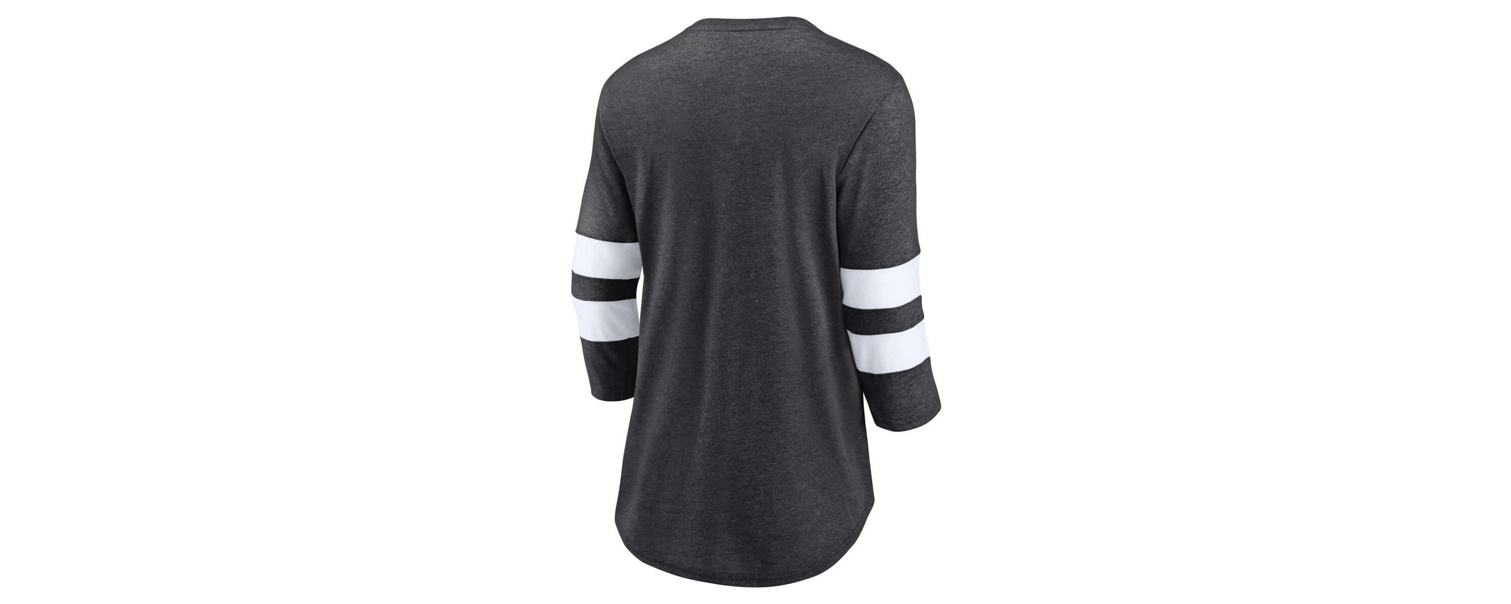 NHL Fanatics One Timer Tri-Blend Scoop Neck 3/4-Sleeve T-Shirt