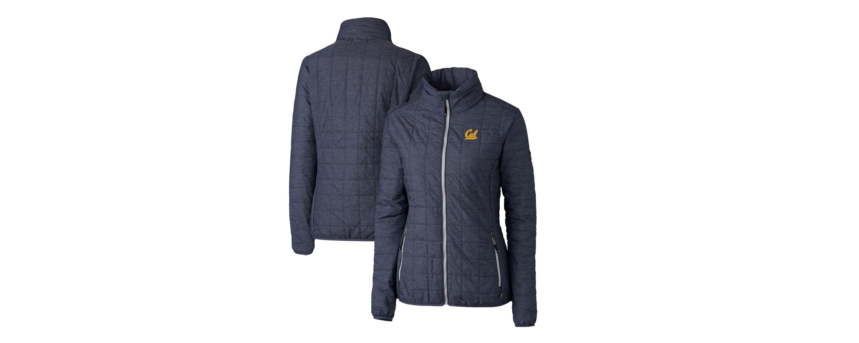 California Golden Bears NCAA Heather Cal Bears Rainier Eco Insulated Puffer Full-Zip Jacket