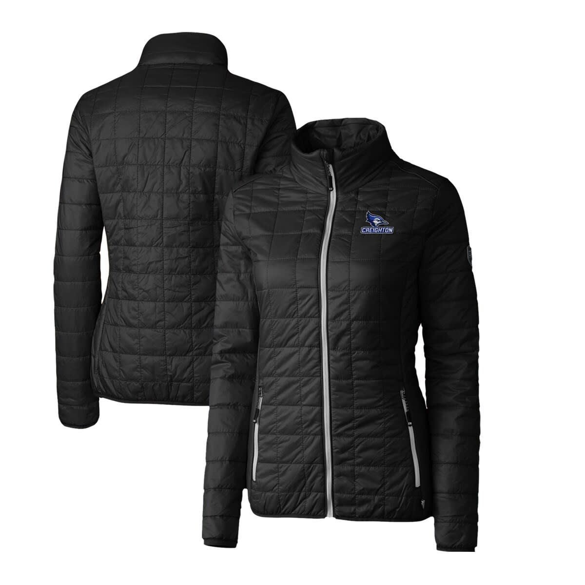 Creighton University Bluejays NCAA Creighton Bluejays Rainier Eco Insulated Puffer Full-Zip Jacket