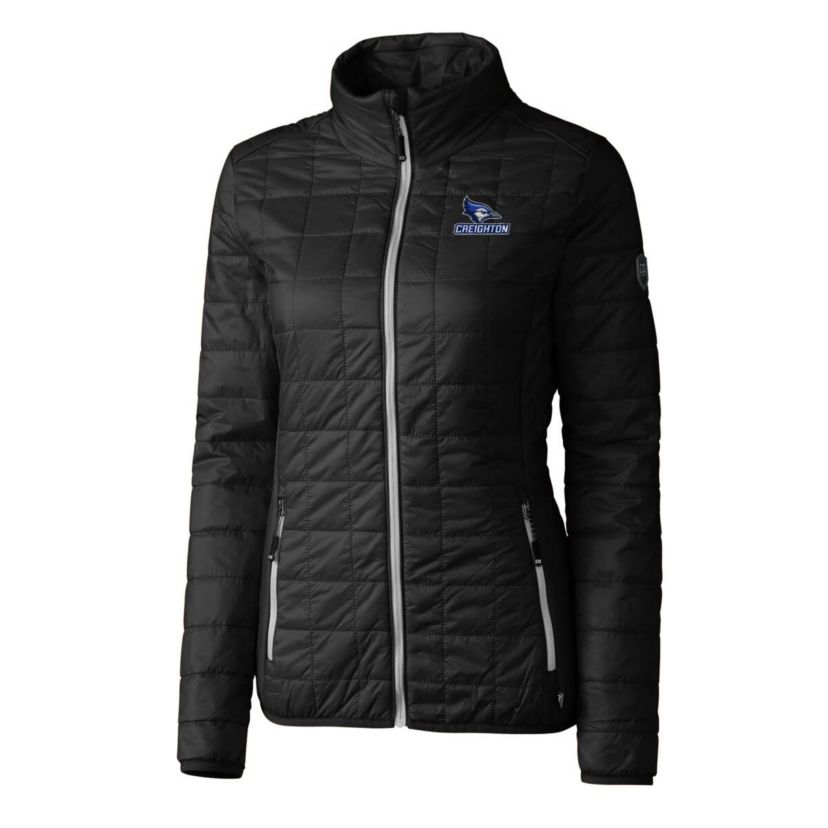 Creighton University Bluejays NCAA Creighton Bluejays Rainier Eco Insulated Puffer Full-Zip Jacket