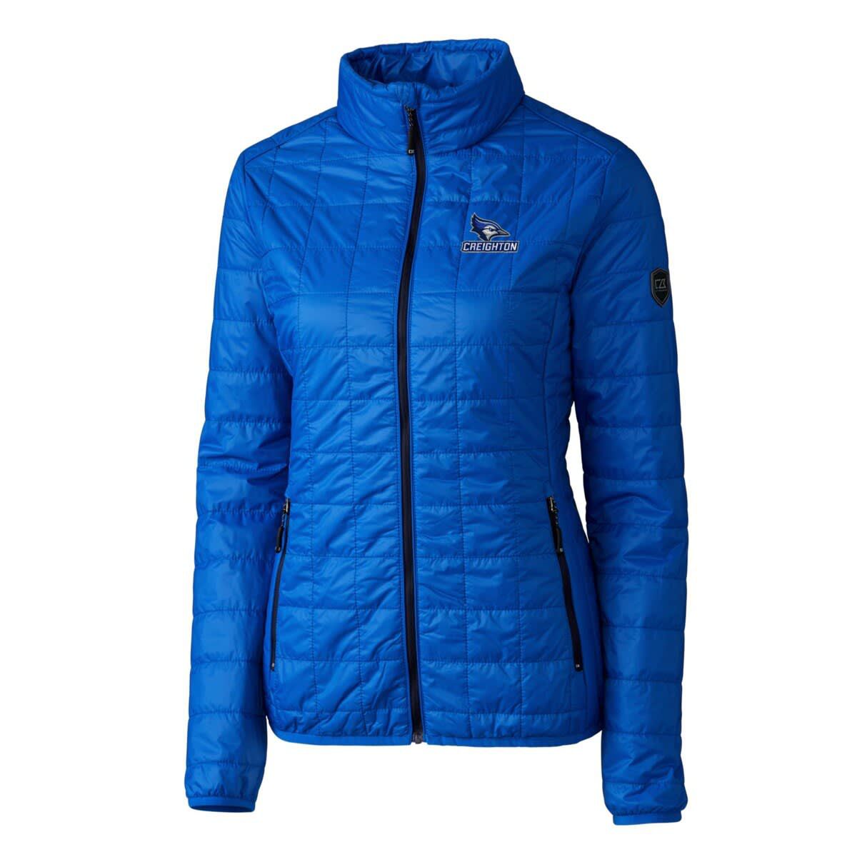 Creighton University Bluejays NCAA Creighton Bluejays Rainier Eco Insulated Puffer Full-Zip Jacket