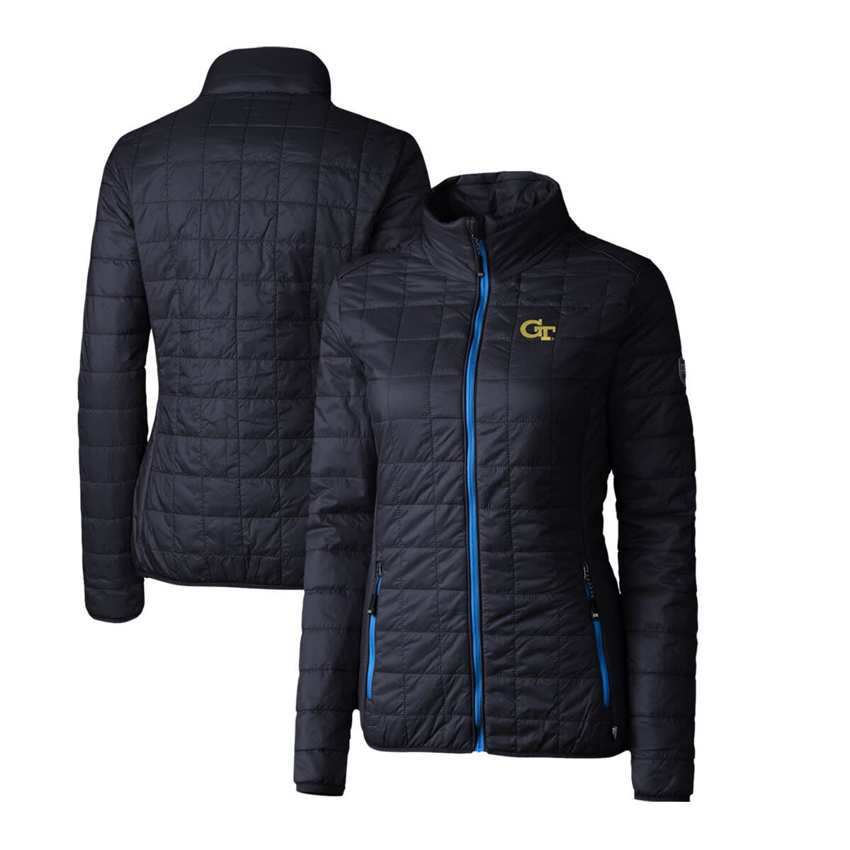 Georgia Tech Yellow Jackets NCAA GA Tech Jackets Rainier Eco Insulated Puffer Full-Zip Jacket