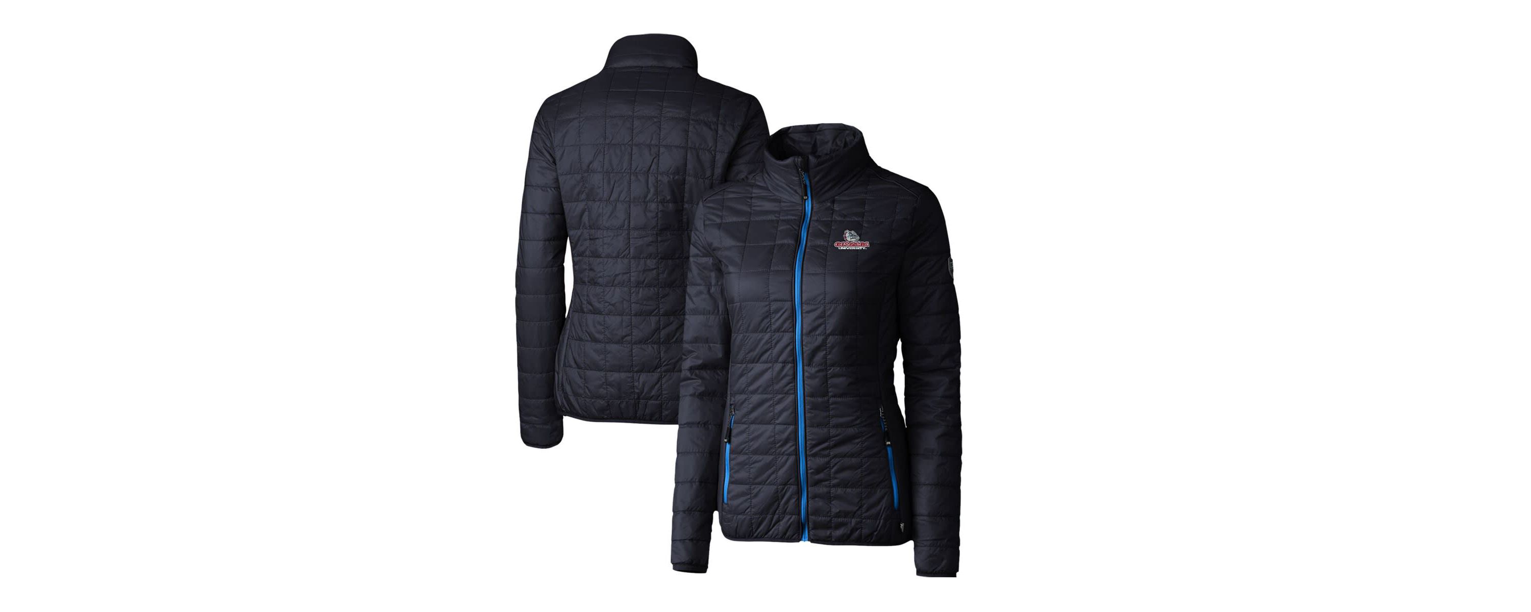 Gonzaga University Bulldogs NCAA Gonzaga Bulldogs Rainier Eco Insulated Puffer Full-Zip Jacket