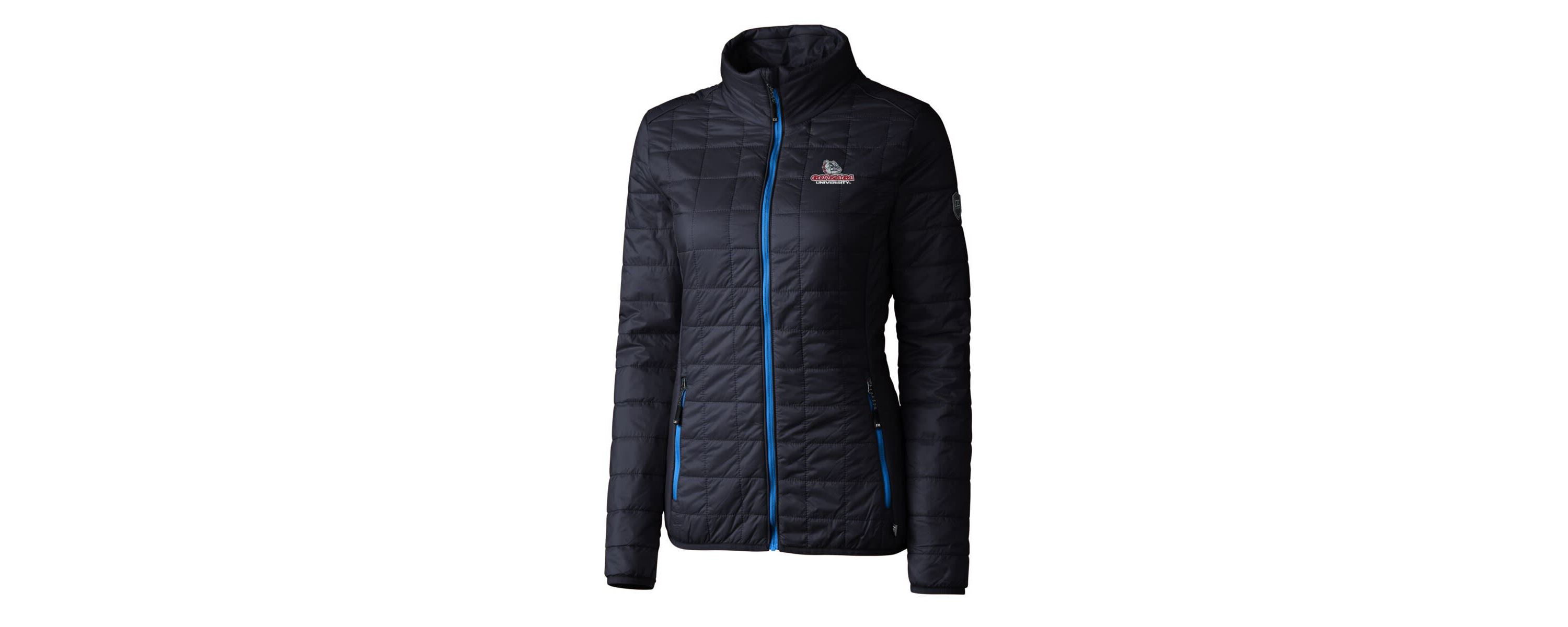Gonzaga University Bulldogs NCAA Gonzaga Bulldogs Rainier Eco Insulated Puffer Full-Zip Jacket