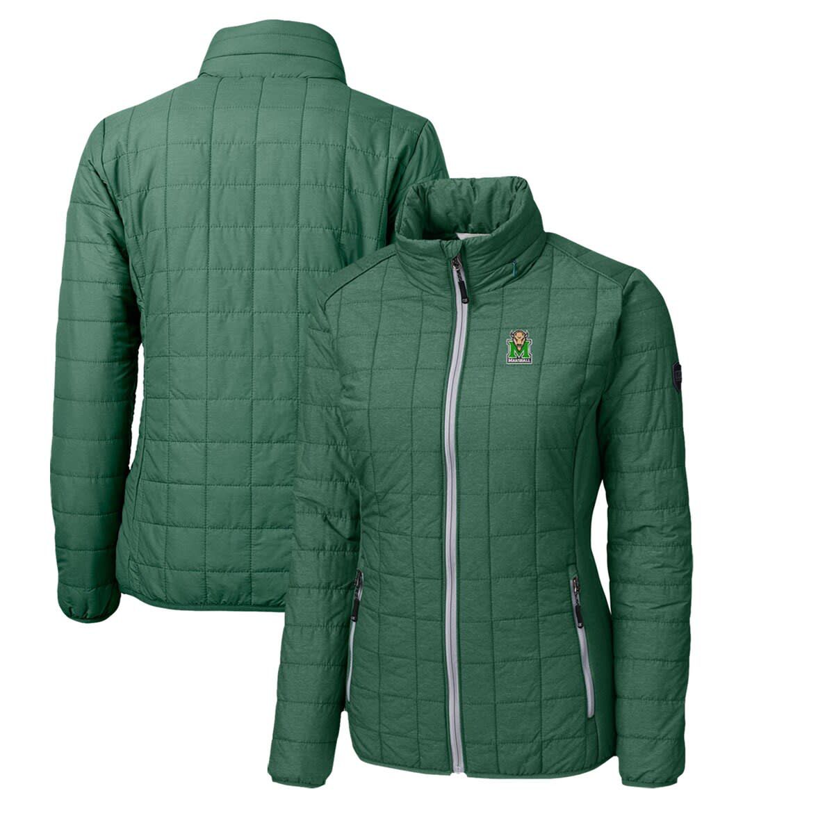 NCAA Heather Marshall Thundering Herd Rainier Eco Insulated Puffer Full-Zip Jacket