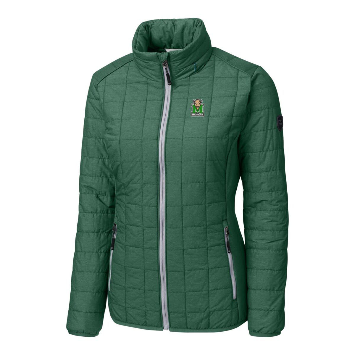 NCAA Heather Marshall Thundering Herd Rainier Eco Insulated Puffer Full-Zip Jacket