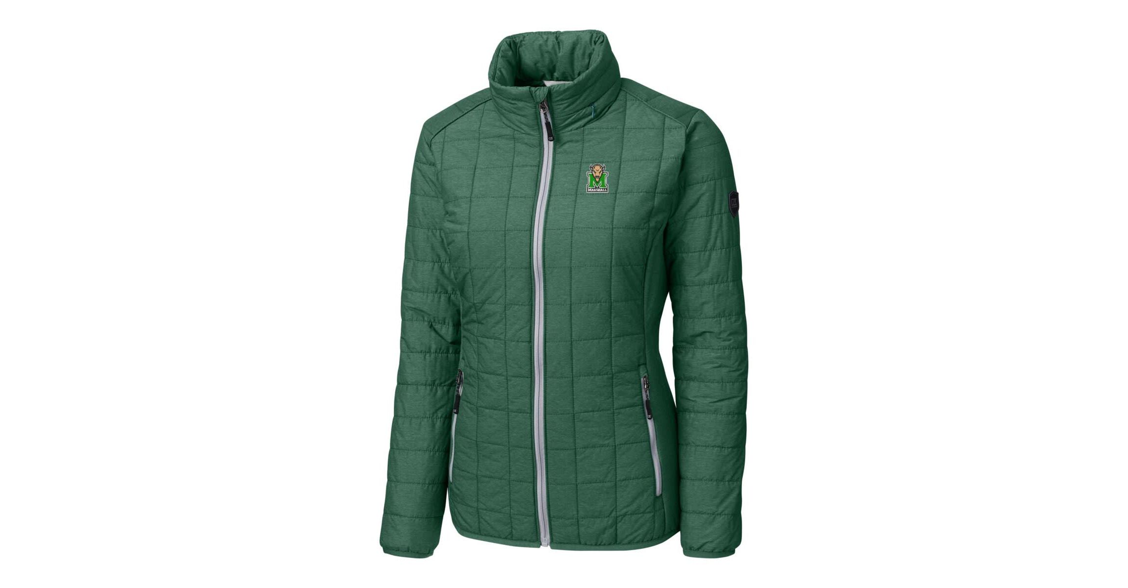 NCAA Heather Marshall Thundering Herd Rainier Eco Insulated Puffer Full-Zip Jacket