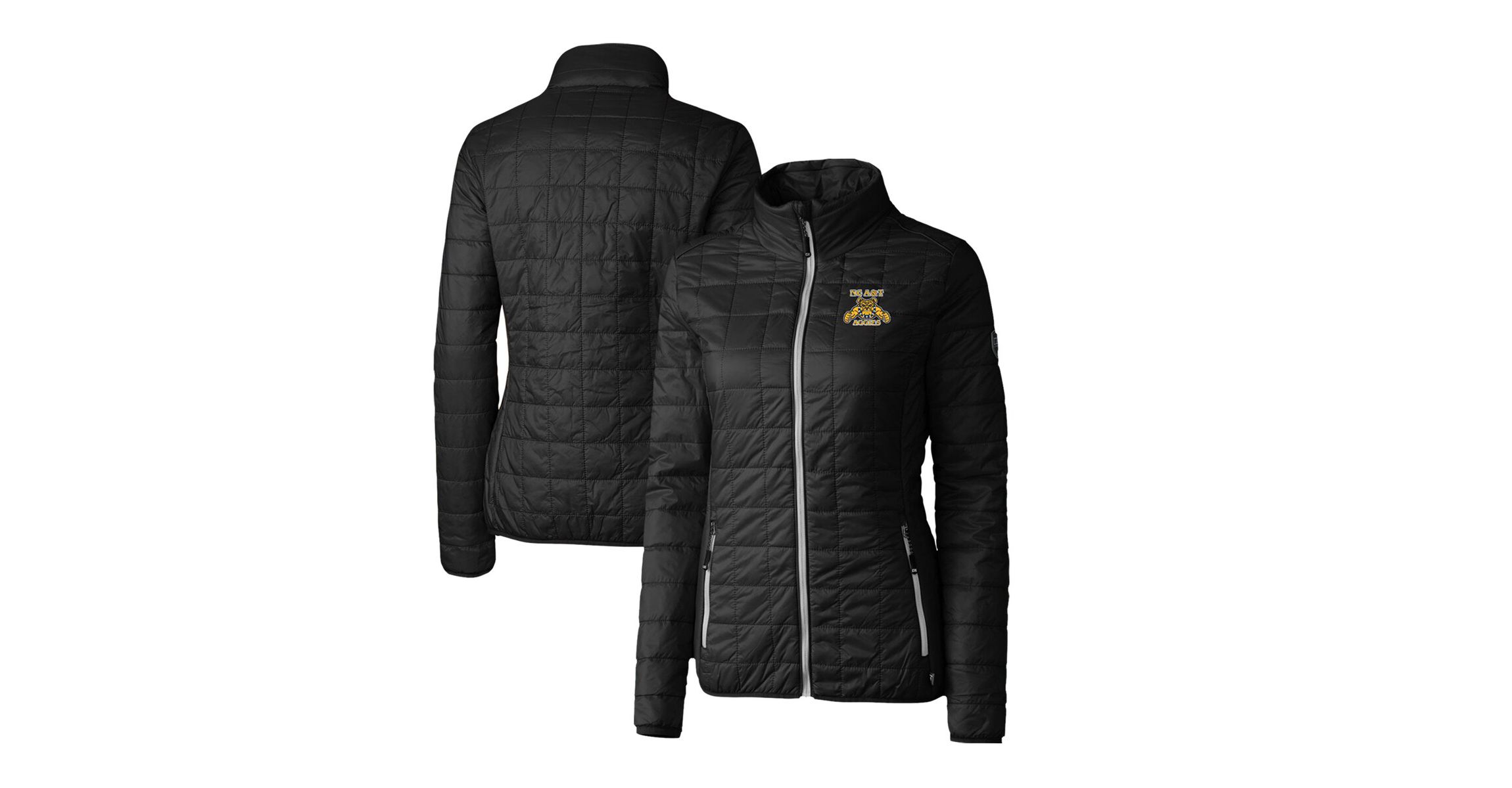 NC A&T Aggies NCAA North Carolina A&T Aggies Rainier Eco Insulated Puffer Full-Zip Jacket