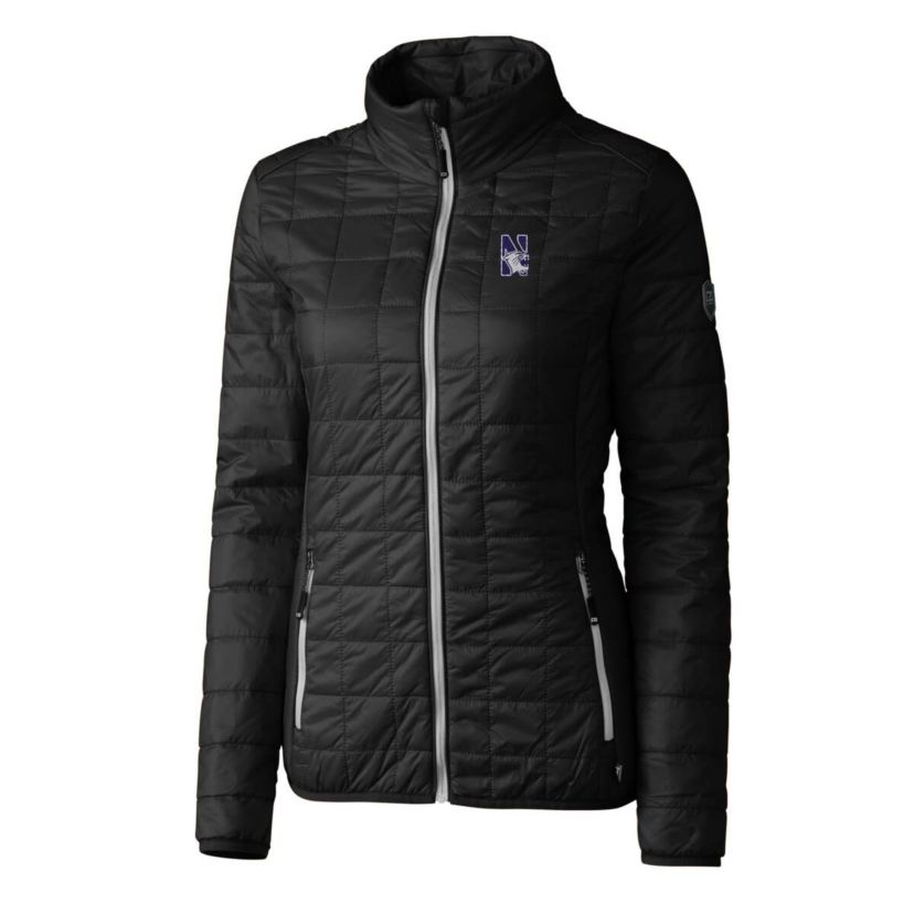 NCAA Northwestern Wildcats Rainier Eco Insulated Puffer Full-Zip Jacket