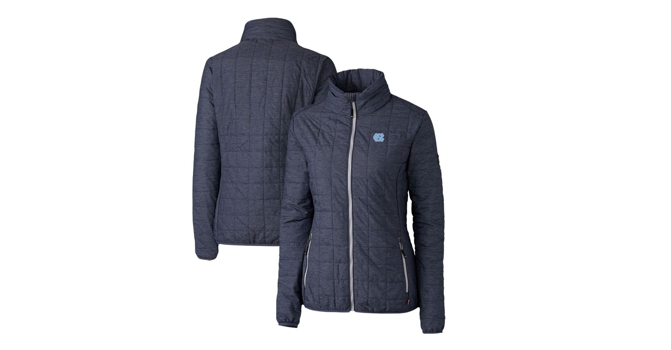 NCAA Heather North Carolina Tar Heels Rainier Eco Insulated Puffer Full-Zip Jacket