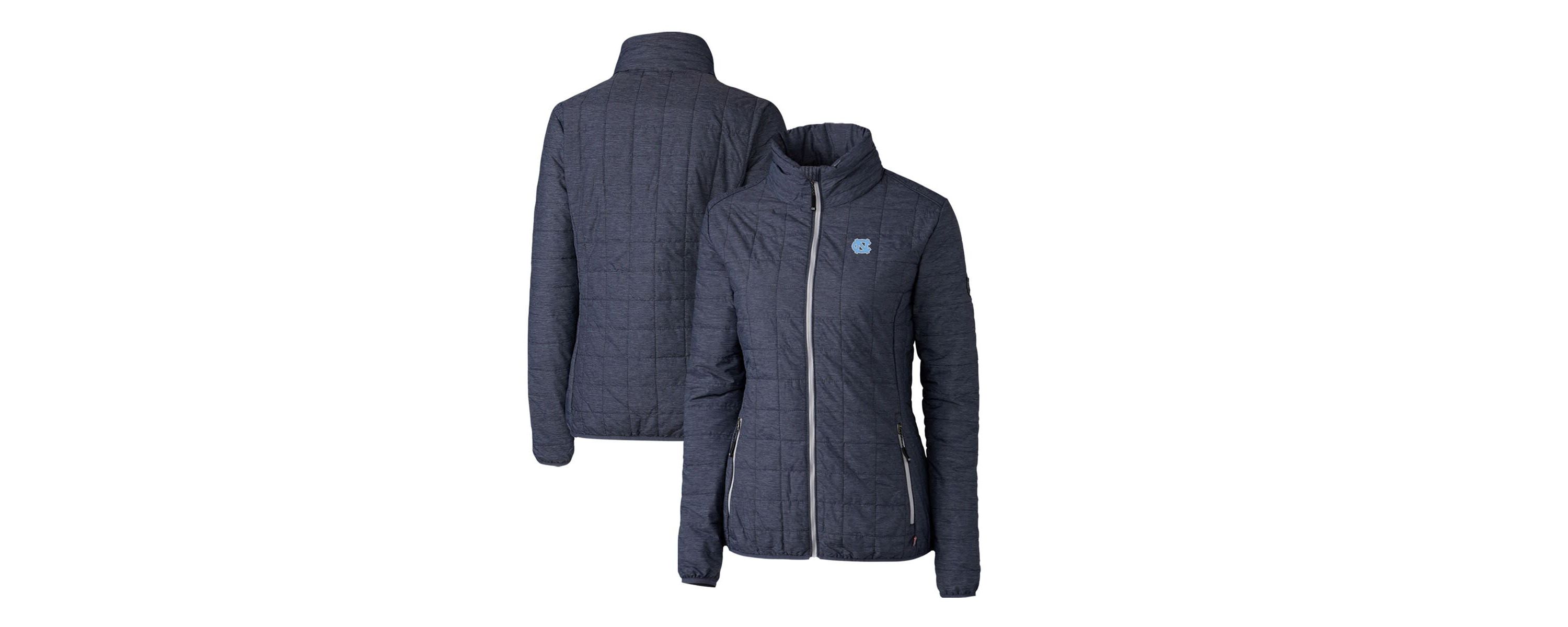 NCAA Heather North Carolina Tar Heels Rainier Eco Insulated Puffer Full-Zip Jacket