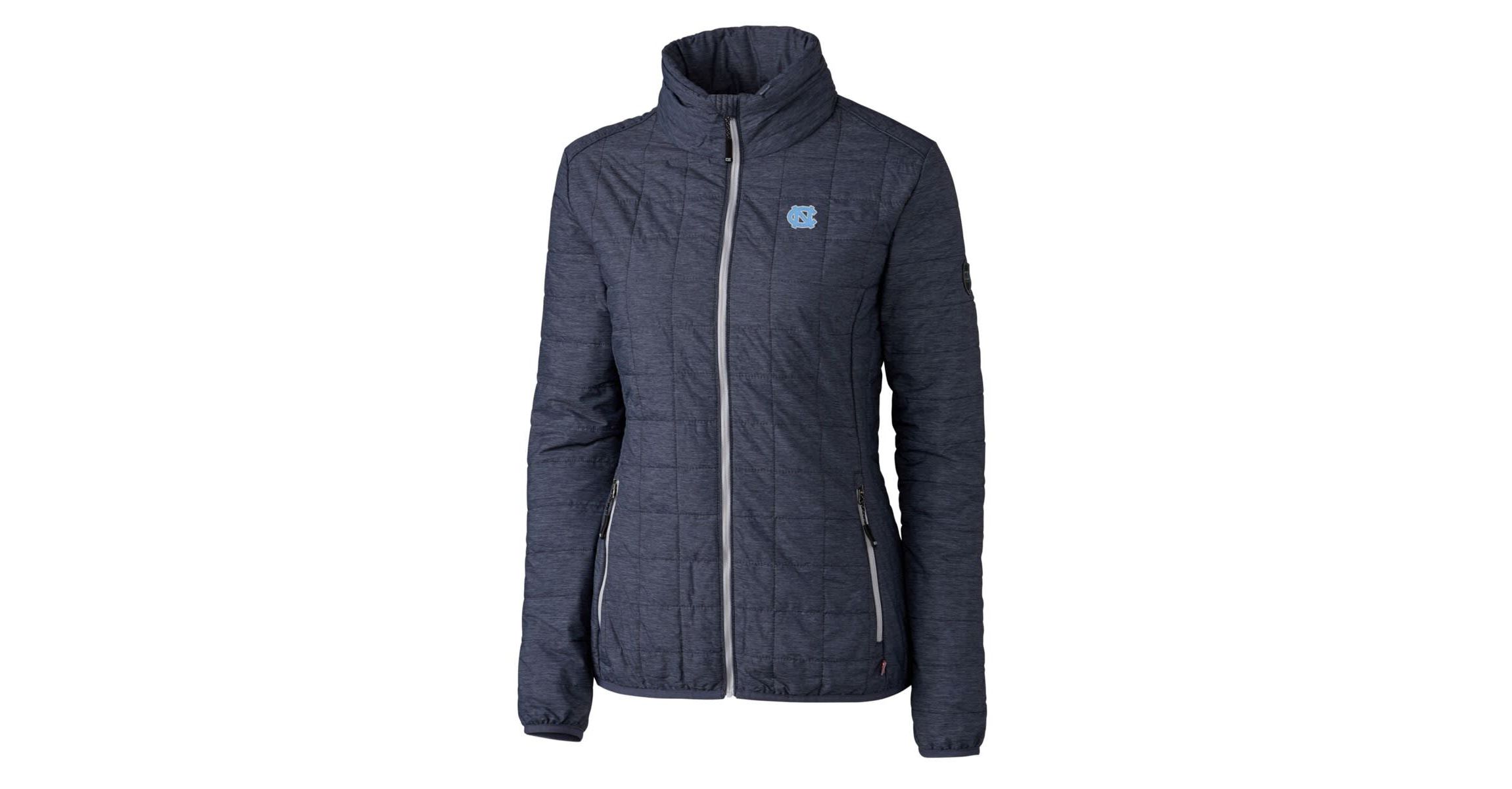 NCAA Heather North Carolina Tar Heels Rainier Eco Insulated Puffer Full-Zip Jacket