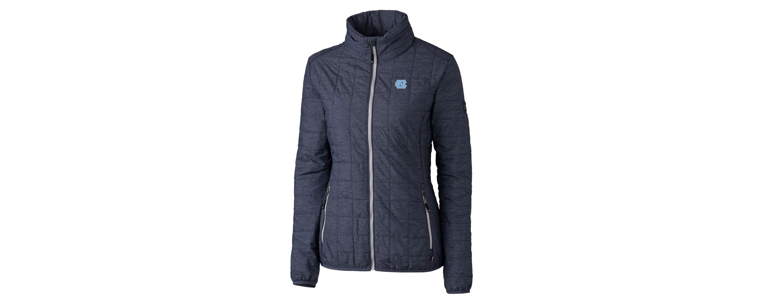 NCAA Heather North Carolina Tar Heels Rainier Eco Insulated Puffer Full-Zip Jacket